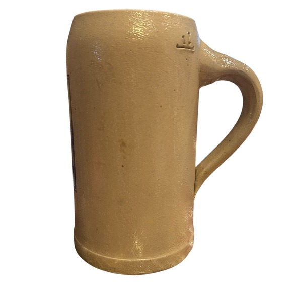 Vintage Lowenbrau Munich Stoneware Beer Stein 1 Liter Tankard Germany Pre WWII - Picture 2 of 7